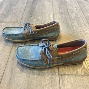Twisted X Women’s Denim Driving Moc Shoes